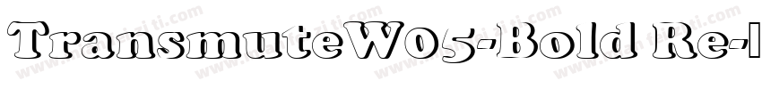 TransmuteW05-Bold Re字体转换